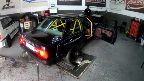 Widebody e30 TURBO - JZ powered - Hits the rollers then blows up