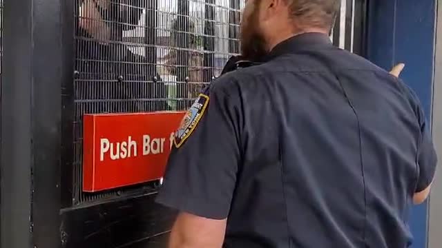 Footage shows maskless cops in Manhattan kicking a rider out of NYC subway for asking them to mask up