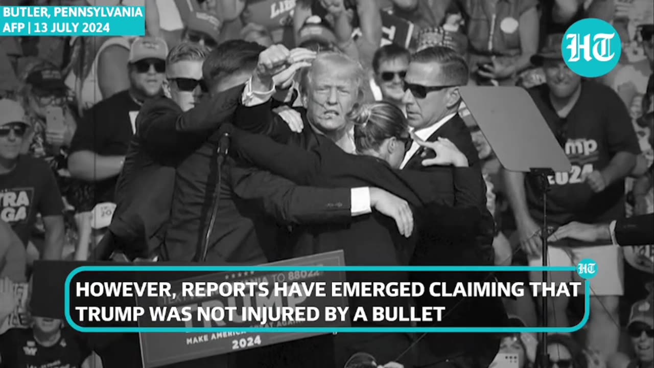 Conspiracy Theory Explodes In PYSOP Pedophile Trump not hit by "bullet"