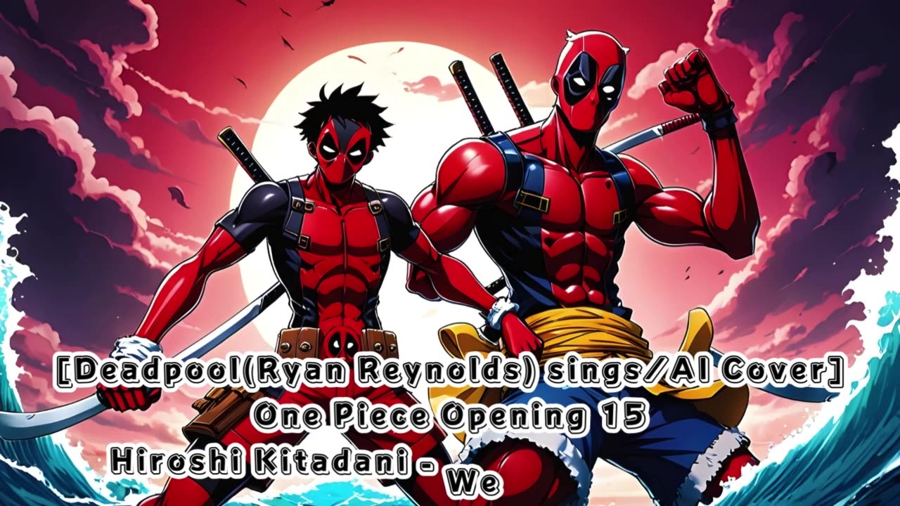 [Deadpool(Ryan Reynolds) /AI Cover] One Piece Opening 15 Hiroshi Kitadani - We Go!