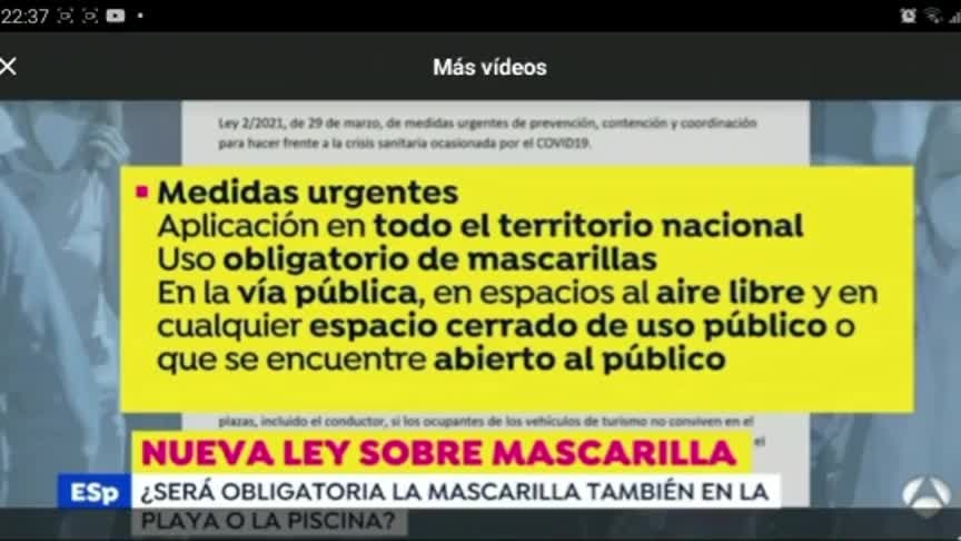 EN TV NO LLEVAN MÁSCARILLA Y EL BOE??