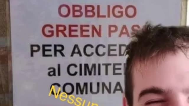 Green Pass al cimitero (NON E' uno SCHERZO!)