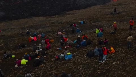 Would you sit so close to the erupting volcano?