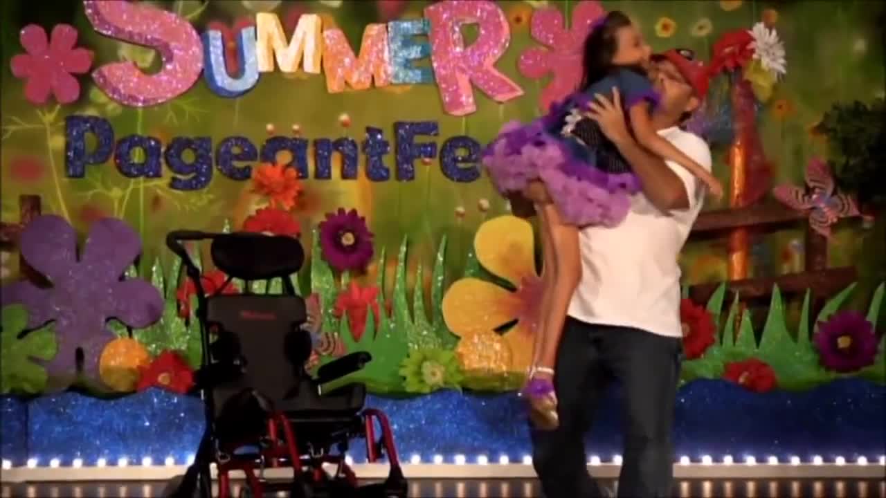 Loving father's inspiring dance with special needs daughter