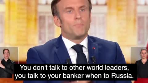 Macron, sensationally, accused, his, electoral ,rival ,of being ,"in the power of, Russia"