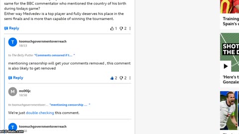 BBC do not allow fair comments