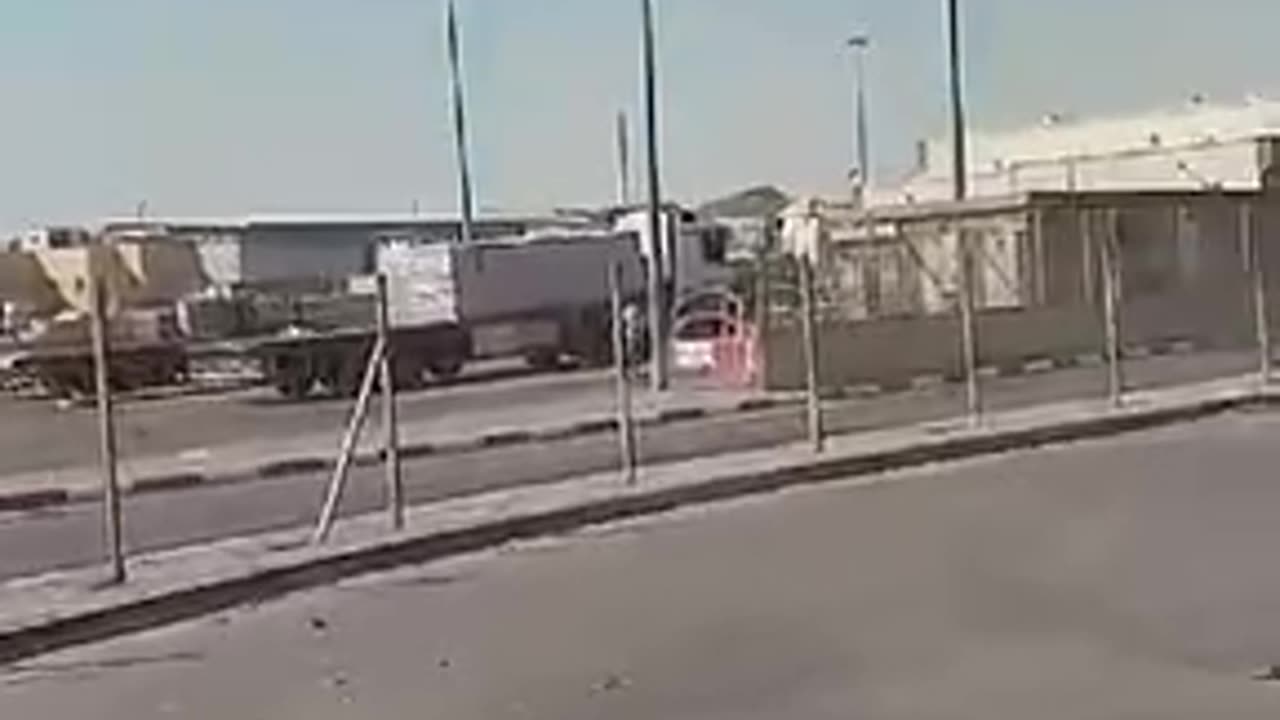 First moments of a Jordanian truck driver carrying out a shooting operation