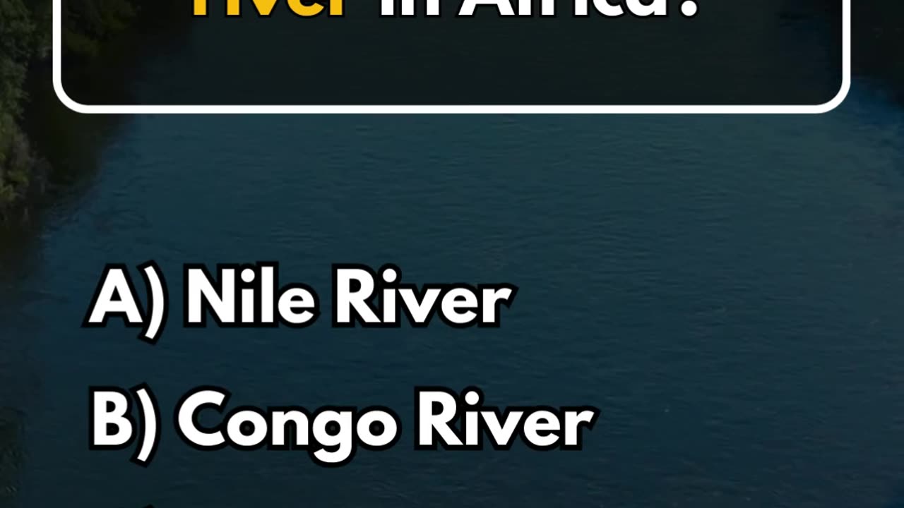 What is the longest river in Africa?