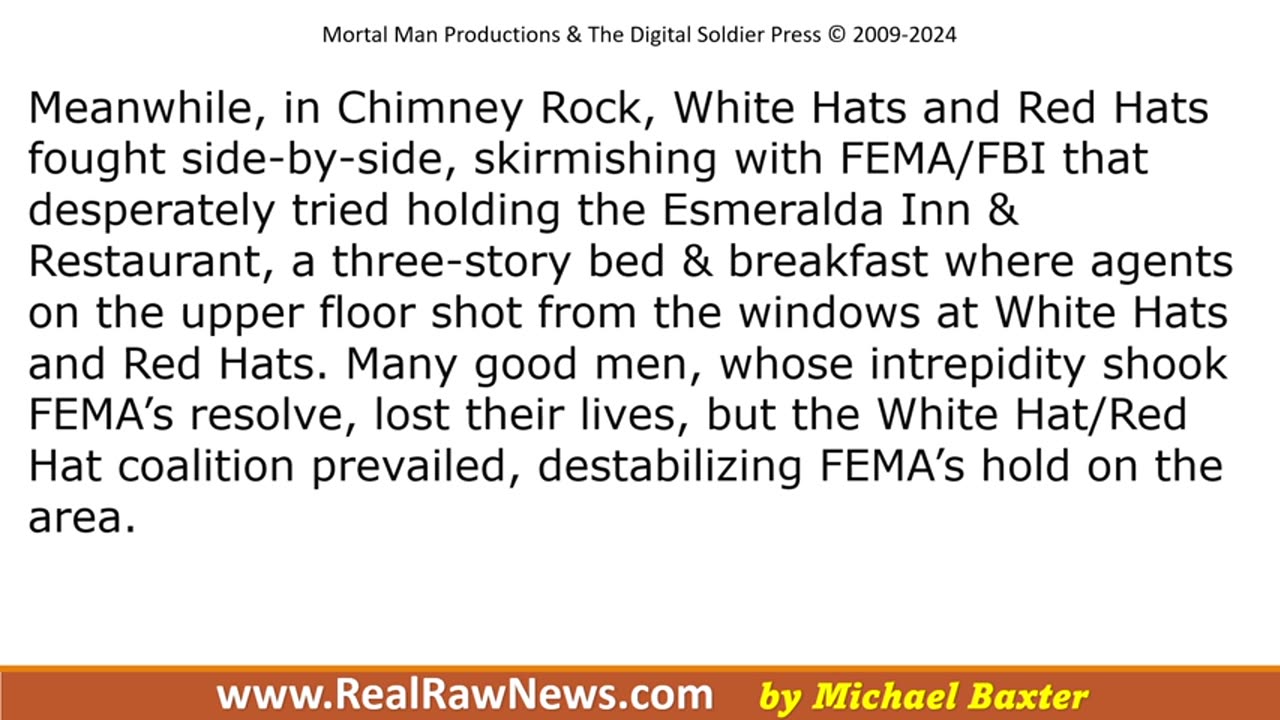 White Hats and Red Hats Join Forces Against FEMA-FBI Brigands in NC.