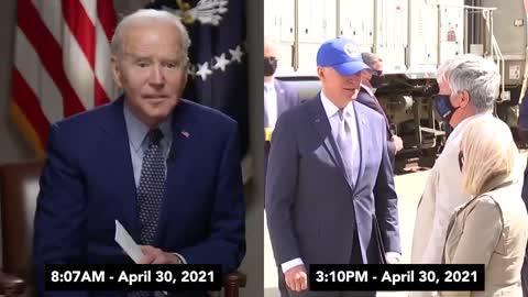 Biden Tells Americans To Wear A Mask, Then Doesn't Hours Later