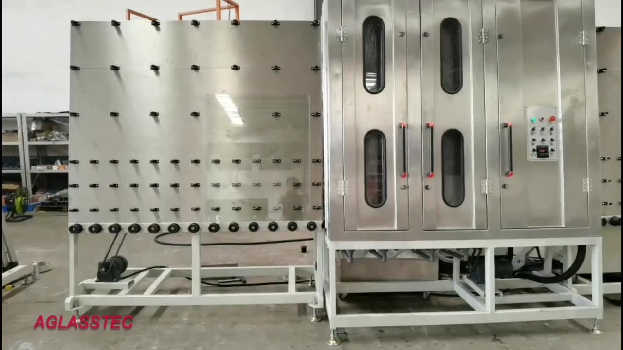 Vertical Glass Washing and Drying Machine Flat Glass Washer