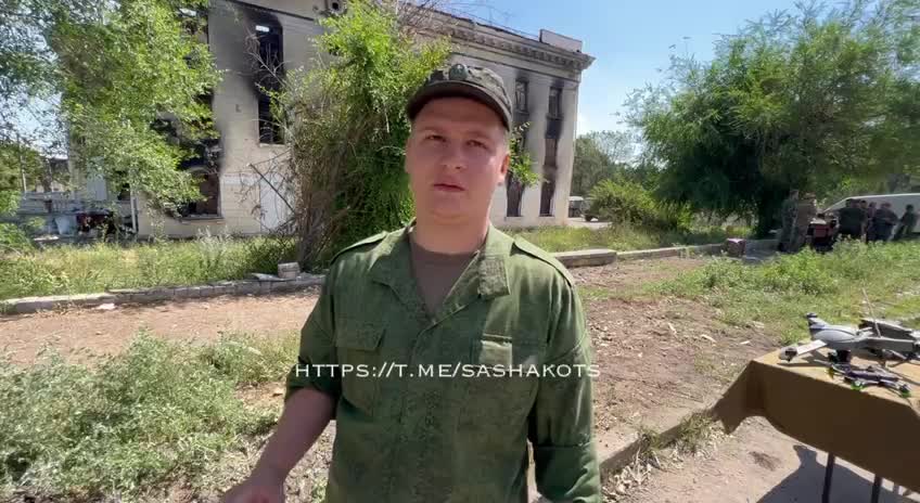 Homemade drone by AFU in Russian army hands