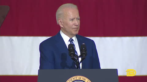 Biden spoke at Joint Base Langley-Eustis on Friday