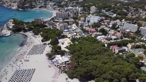 Drone Footage of Mallorca Beach