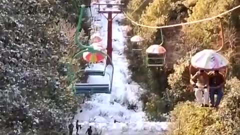 Chairlift in Murree, Pakistan