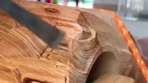 Woodcarving Chevrolet Corvette