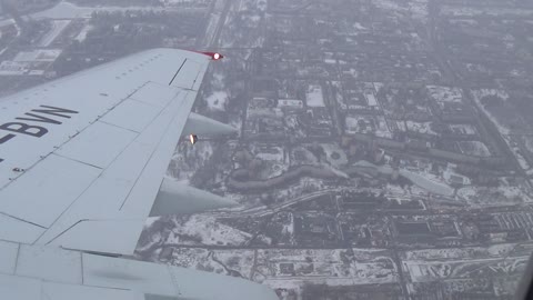 Amazing View Of Saint-Petersburg From The Plane Window