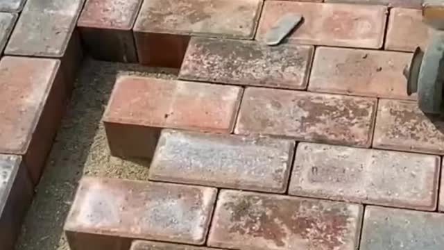 Good craftsmanship for laying bricks