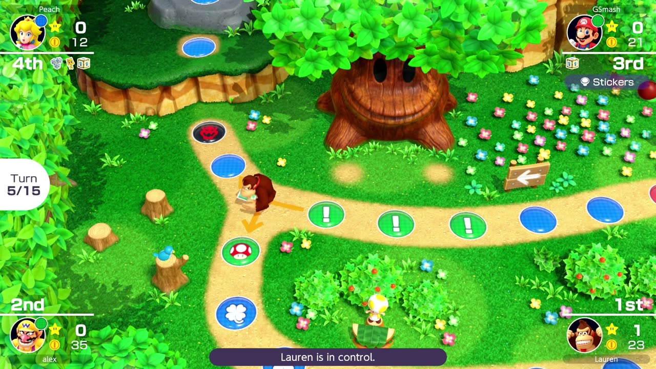 Mario Party Superstars Woody's Woods 15 Turn Game Part Two