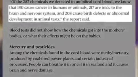 Born toxic - How they poison us from birth!!
