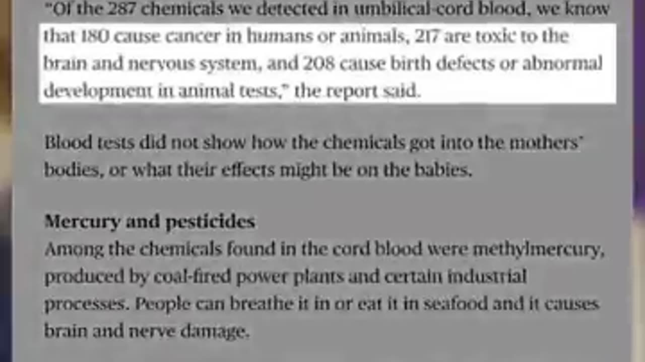 Born toxic - How they poison us from birth!!