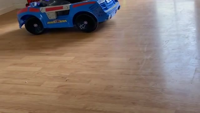 Kiddo Driving Car While Laying Down