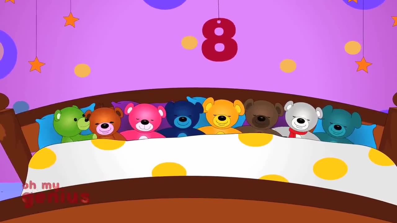 Ten in the bed | Ten in bed | Nursery rhyme