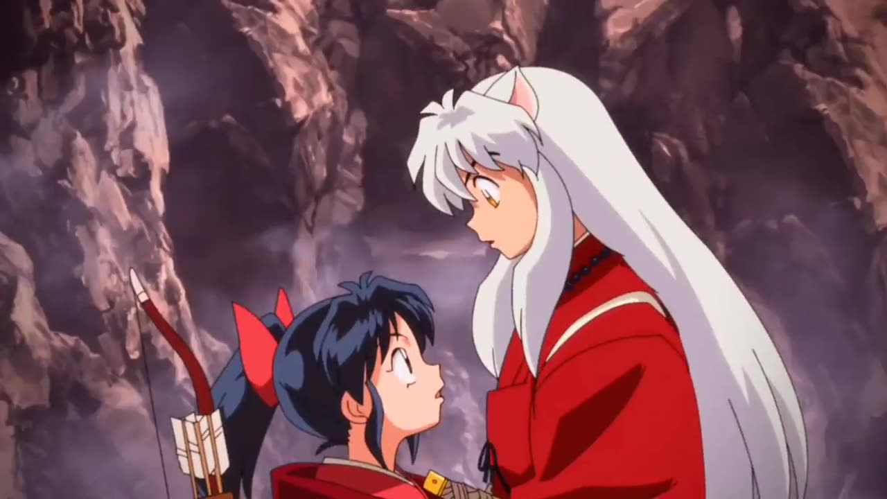 Inuyasha meets Moroha English Dub Inuyasha and Moroha's Renuion (Cute Moments)