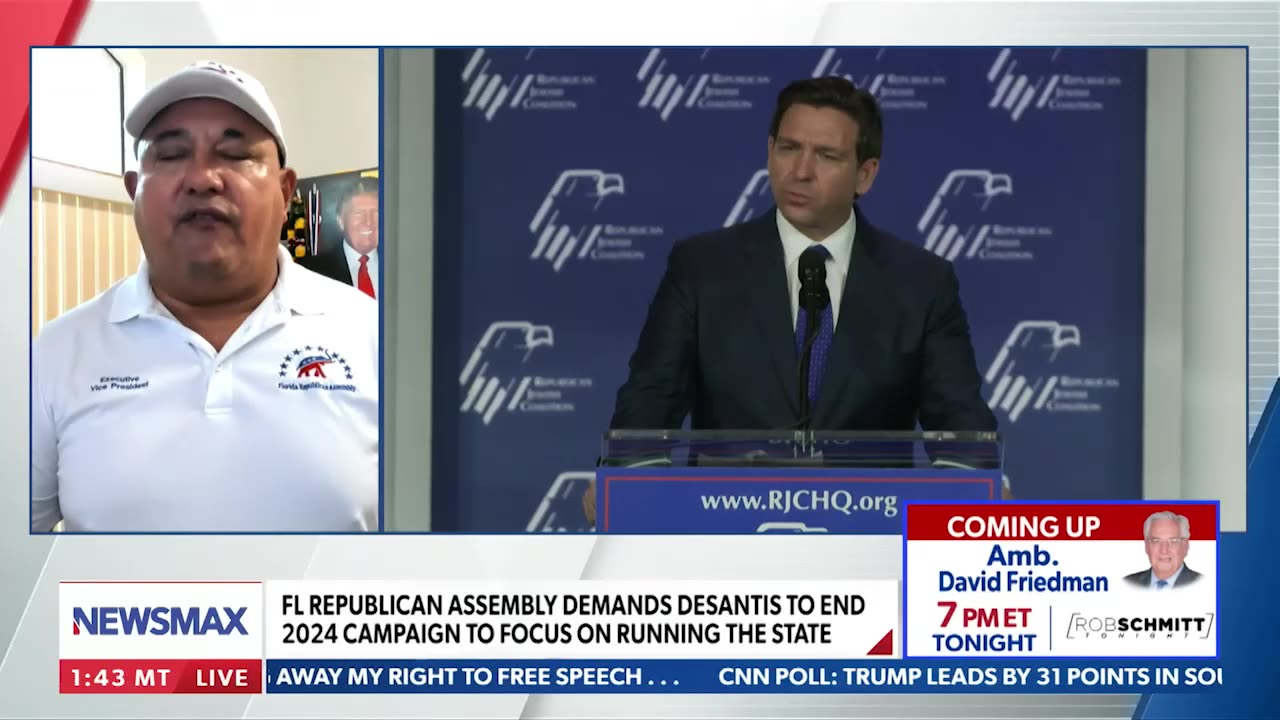 FRA VP Discusses Resolution Recalling DeSantis to Be FL Govenor