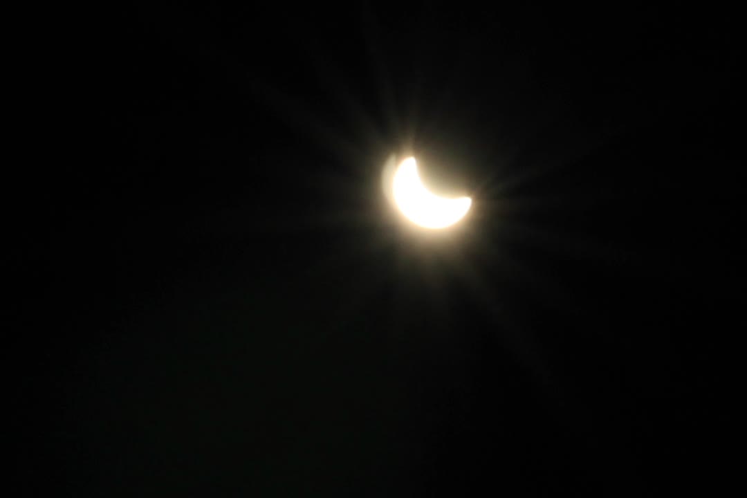 Solar eclipse over Stuttgart, Germany: Time lapse