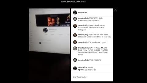 Mookie7o4 Instagram Stream ☞ Fucked Up Ass Year 2020 ☜ January 7th 2021