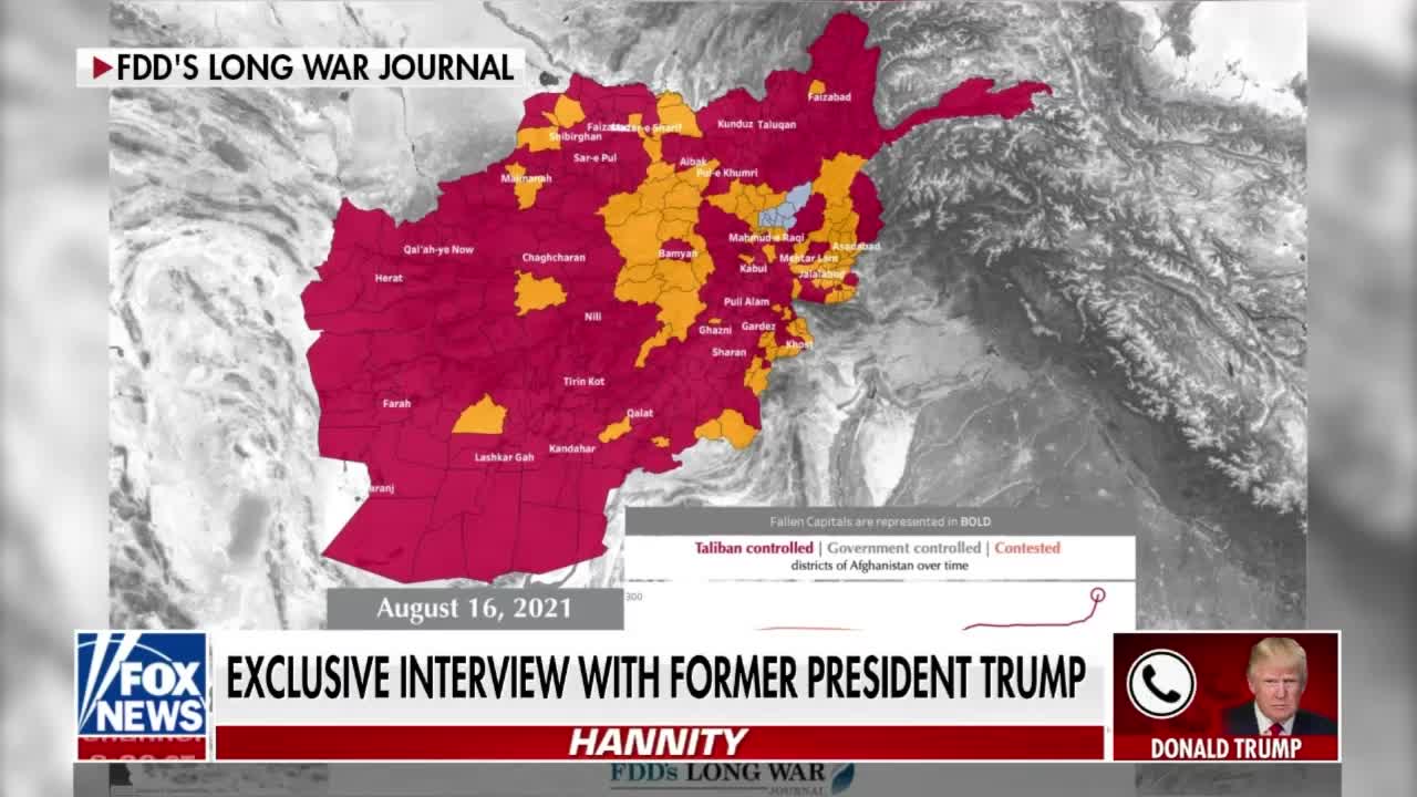 Donald J. Trump interview with Sean Hannity - 10/7/2021