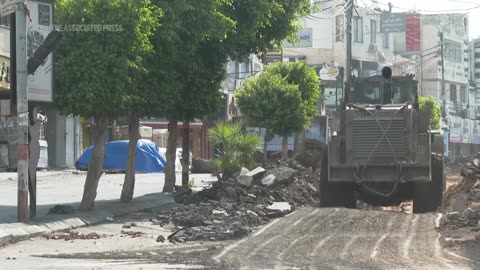 Streets deserted, shops closed in West Bank as roads razed in Israeli military raids