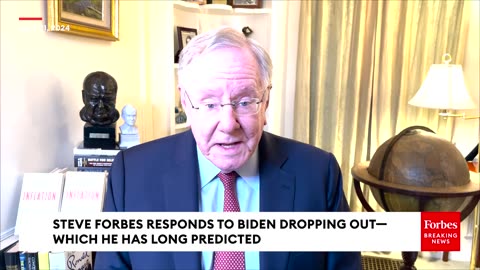 Biden Drops Out—This Is The Shocking Thing He'll Do If Michelle Obama Takes On Harris: Steve Forbes