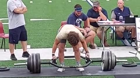 6-9-2021 - Jake Bobersky, Northwest Ranger, lifts insane weight as a sophomore 675 lbs