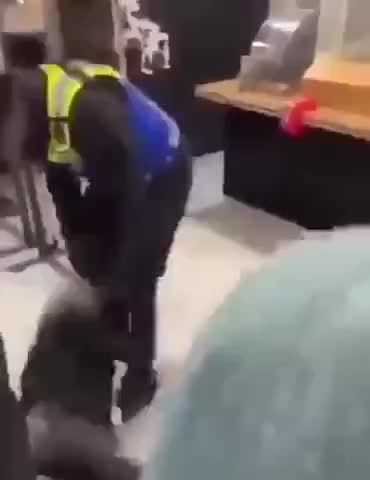 SECURITY SCHLÄGT FRAU BEI MCDONALD'S BRUTAL INS GESICHT