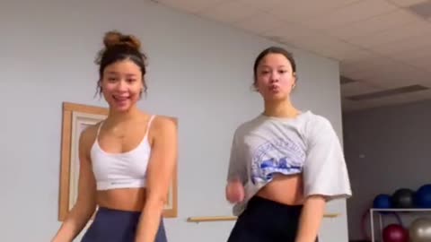 training with my twin sister Love