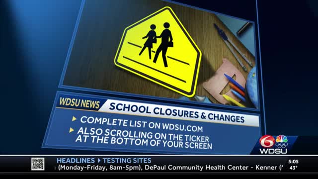 New Orleans schools announce closures, virtual learning due to winter weather