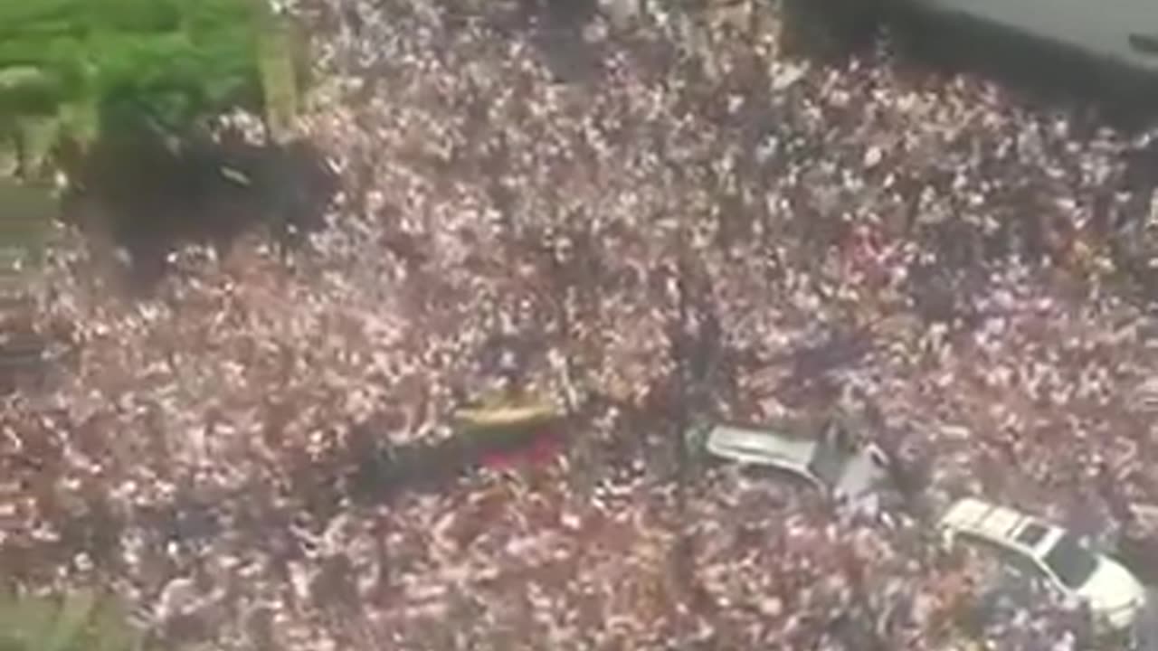 The streets are FLOODED with Protestors in Venezuela