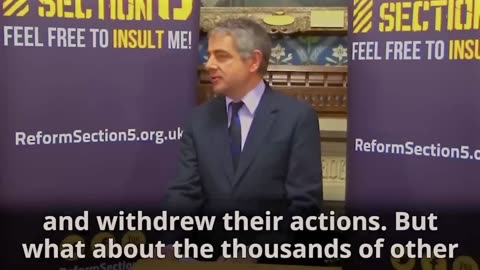 Mr Bean on the UK Free speech