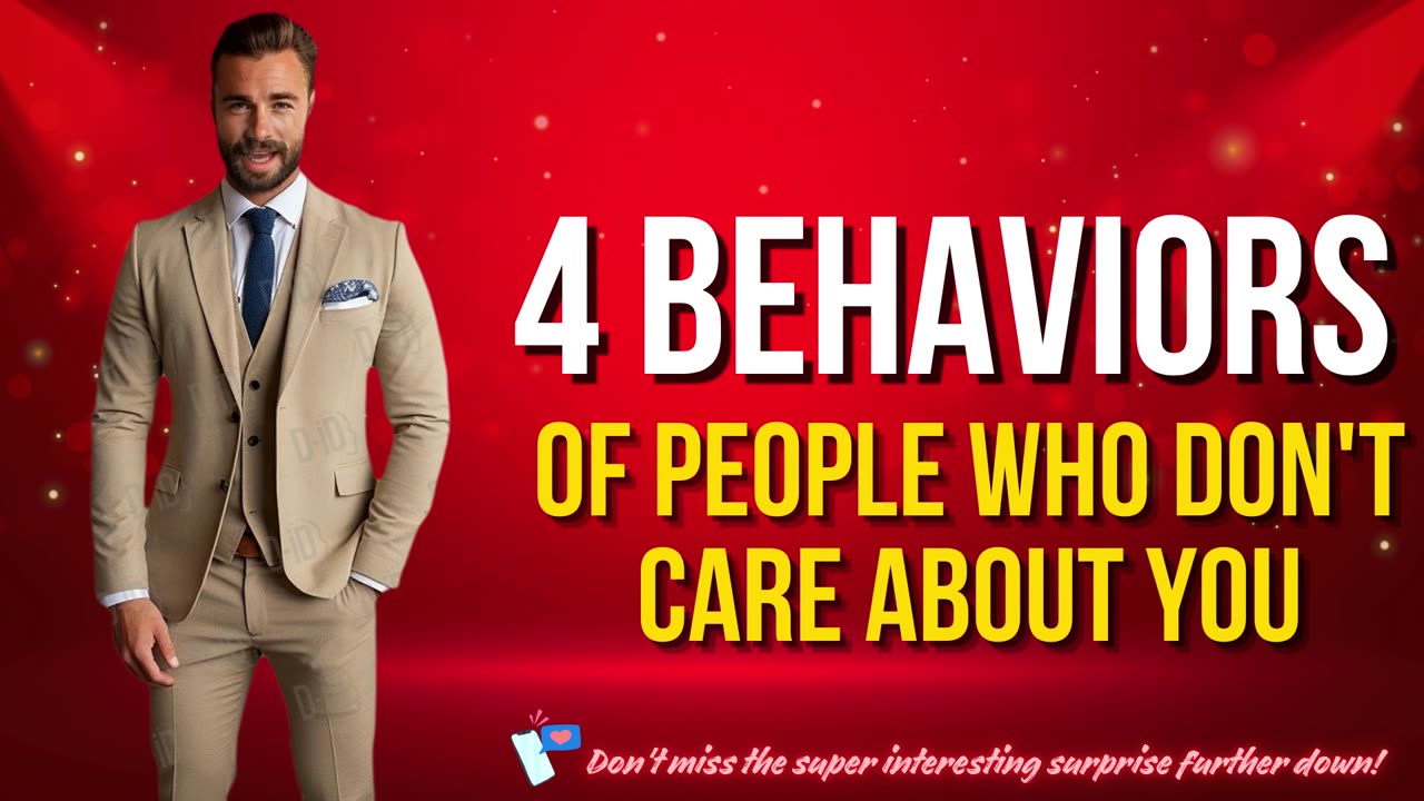 4 Behaviors Of People Who Don't Care About You