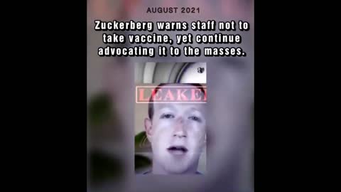 Aug 2021 - Zuckerberg warns staff about the COVID-19 vaccine