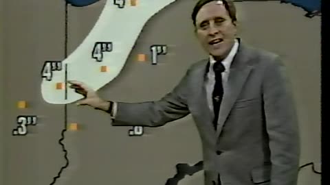 December 1985 - WRTV Weatherman Bob McLain Receives Sagamore of the Wabash Award from Gov Orr