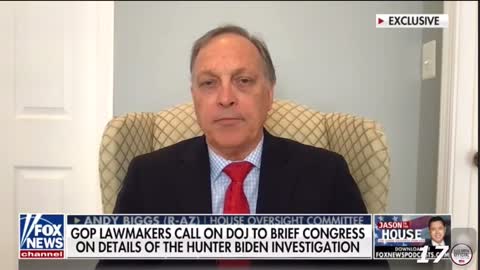 Andy Biggs says Congress needs a briefing from DOJ to find out if Joe Biden is compromised.