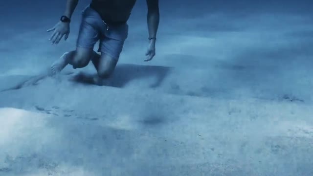 Man Swimming Underwater