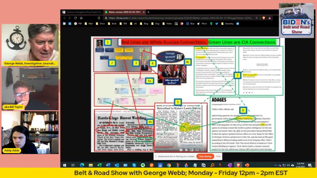 Biden's Belt and Road Show #8 w/ George Webb, Bill Taylor & Addy Adds