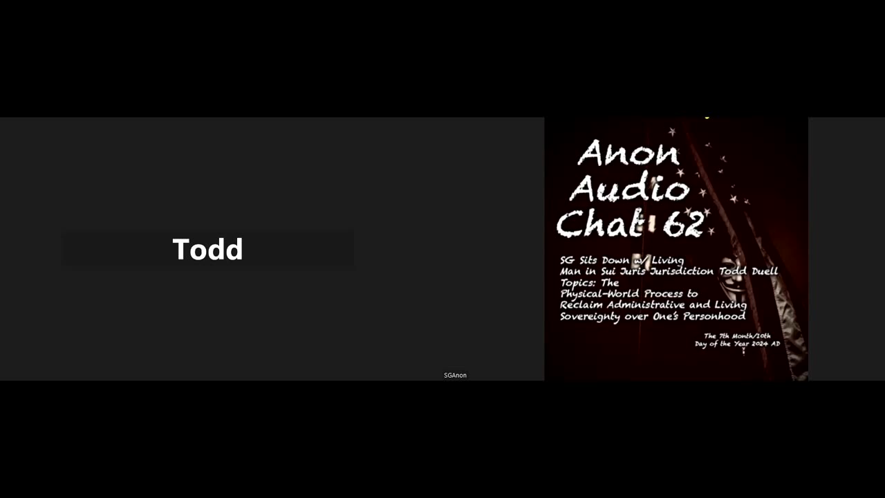 (7/10/2024) | SG Sits Down w/ Estate Expert and Living Man Sui Juris Todd Duell to Discuss Jurisdiction of the Human Being