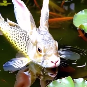 Fish with a rabbit head