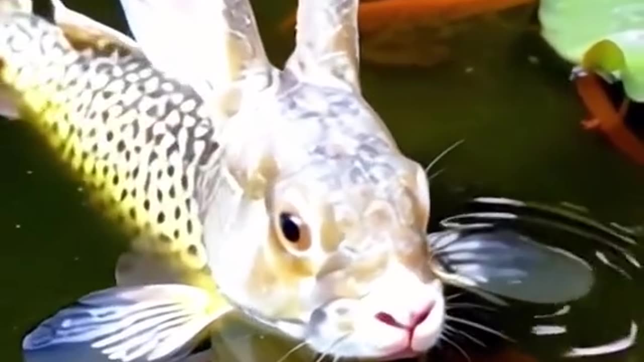 Fish with a rabbit head