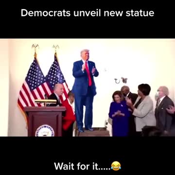 New Statue unveiled. Too funny!!! LOVE IT!!
